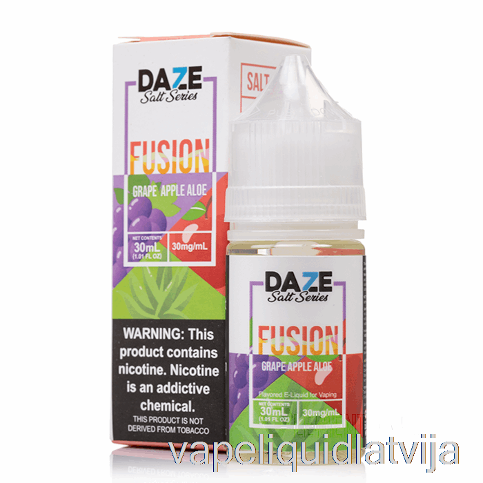 Vīnogu ābolu Alveja - 7 Dusmas Sāls - 30 Ml 30 Mg Vape šķidruma